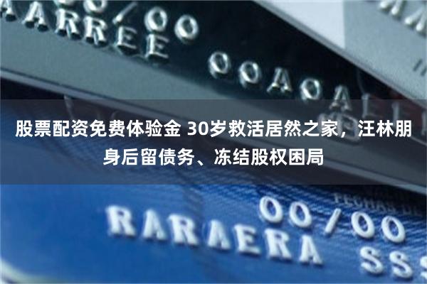 股票配资免费体验金 30岁救活居然之家，汪林朋身后留债务、冻结股权困局