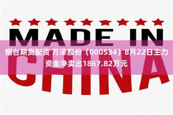 烟台期货配资 万泽股份（000534）8月22日主力资金净卖出1867.82万元