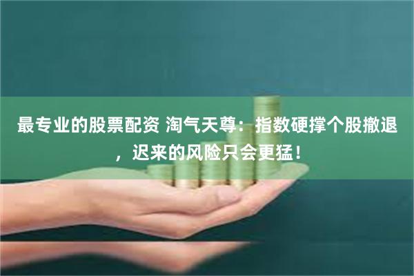 最专业的股票配资 淘气天尊：指数硬撑个股撤退，迟来的风险只会更猛！