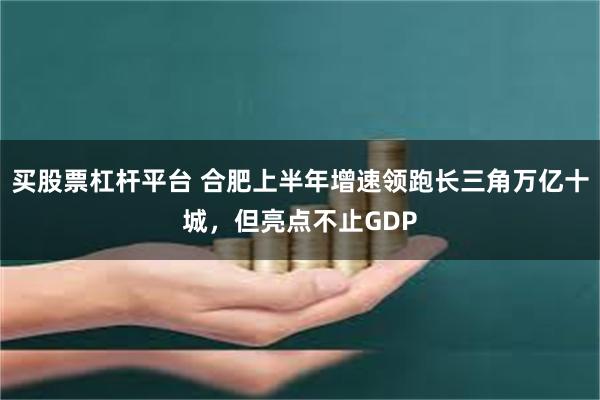 买股票杠杆平台 合肥上半年增速领跑长三角万亿十城，但亮点不止GDP