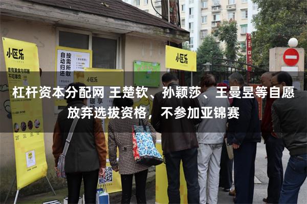 杠杆资本分配网 王楚钦、孙颖莎、王曼昱等自愿放弃选拔资格，不参加亚锦赛