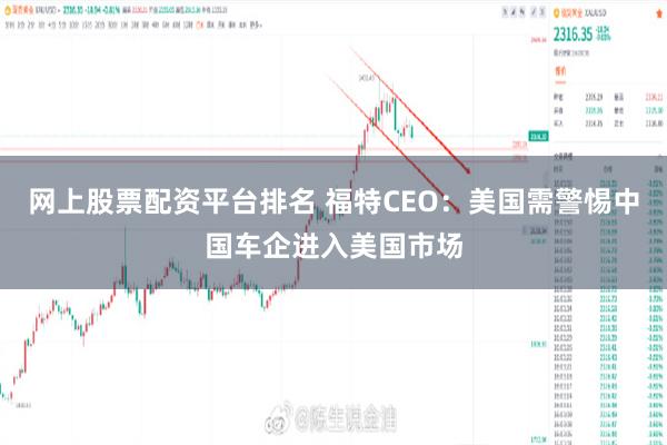 网上股票配资平台排名 福特CEO：美国需警惕中国车企进入美国市场
